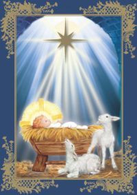 Infant of Prague Christmas Card, Baby Jesus