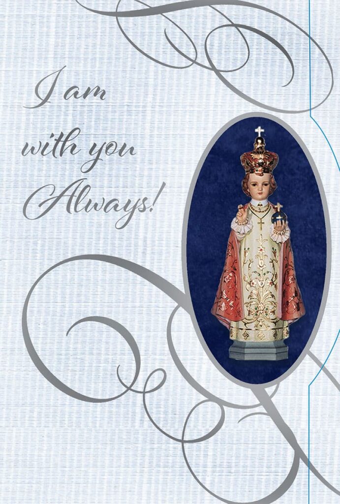 Infant of Prague Perpetual Mass Card #698 Front