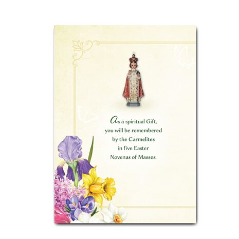 Easter Greetings Card with Flowers and IP Image