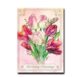 Birthday Blessings Card Front Cover with colorful Flowers