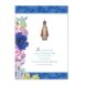 Page 1 of blue Easter Card 375 with blessing and image of the Infant