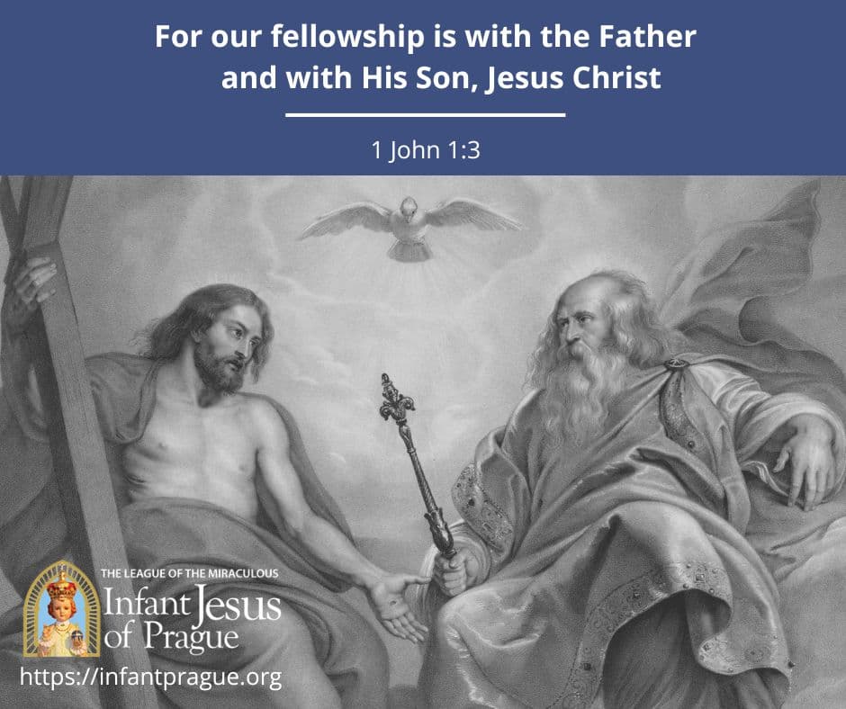 Infant of Prague Daily Scripture 1 John 1 V 3