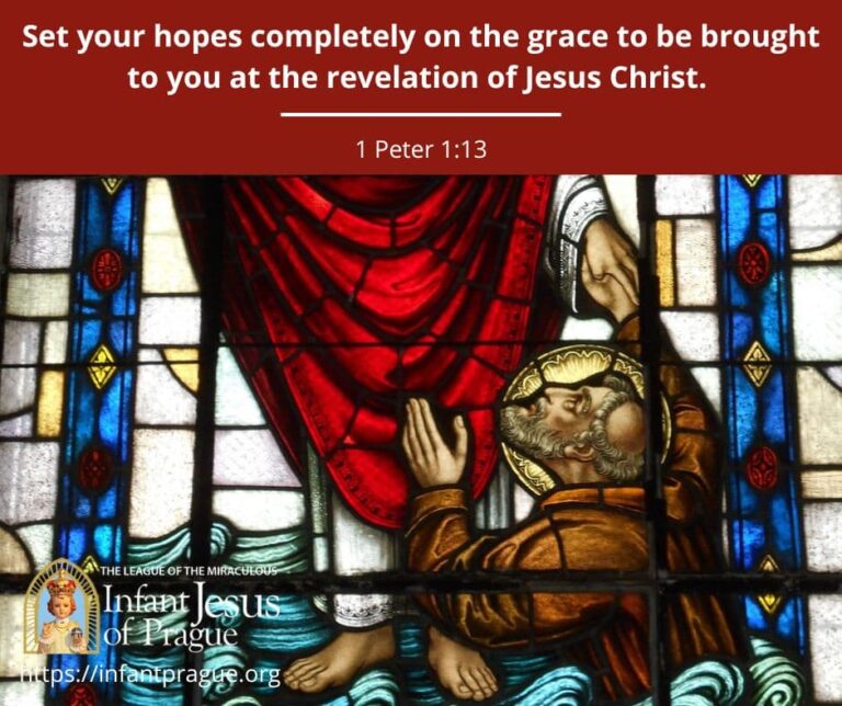 Stained glass featuring St. Peter and Jesus on the water