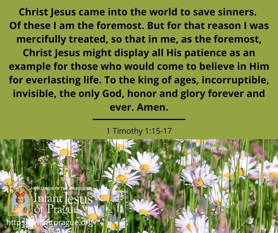 Infant of Prague Daily Scripture