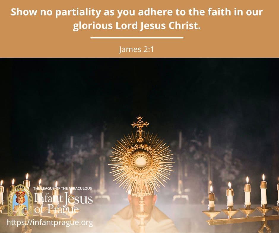 Gold monstrance surrounded by incense smoke and candles