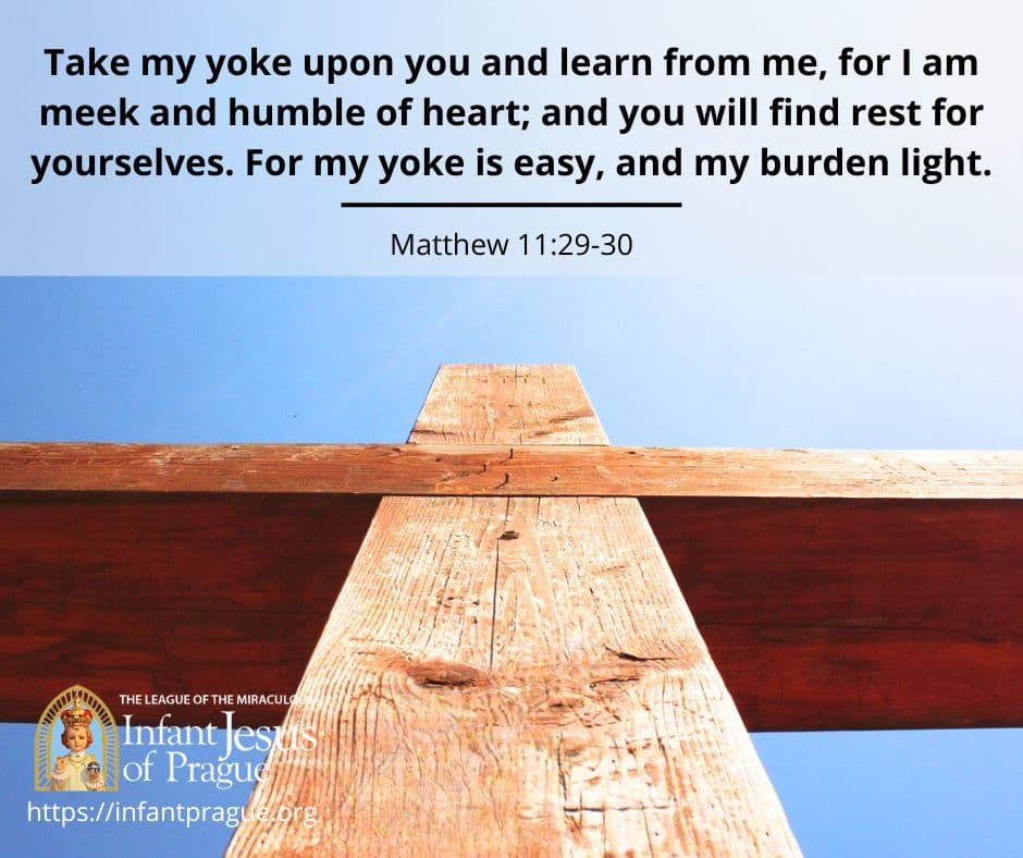 Wooden cross with clear blue skies