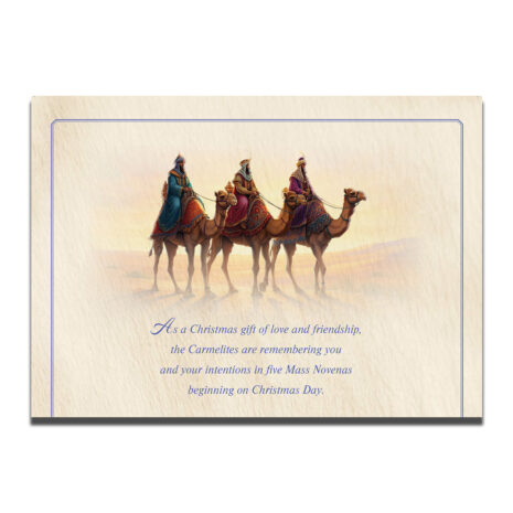 #247 Page 1 Christmas novena message: Christmas novena message : As a Christmas gift of love and friendship, the Carmelites are remembering you and your intentions in five Mass Novenas beginning on Christmas Day.