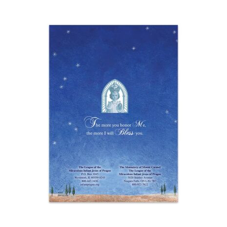 #243 Dove Christmas Card Back back of #243 Christmas Card