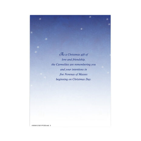 #243 Dove Christmas Card Page 2 Christmas message on card #243