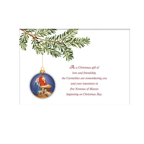 #244 Ornaments Christmas Card Page 2 Christmas message on #244 Christmas card