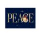 Madonna and child inside "Peace" surrounded by stars Christmas Card #246