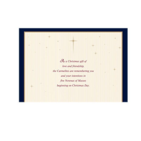 #246 Peace Christmas Card Page 2 Christmas message surrounded by stars #246